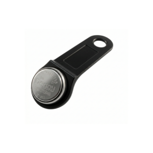 Deggy Button attached to key fob holder